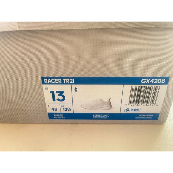 adidas Racer TR21 White Gum Men's US Size 13 GX4208 - Picture 9 of 9